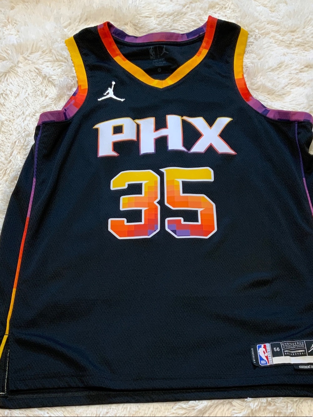 Jordan Black PHX #35 Phoenix Suns Jersey with Multicolor Accents